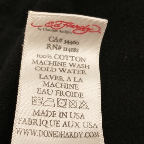 Don Ed Hardy Tee XXXXL New York City Black Skull - Picture 6 of 10